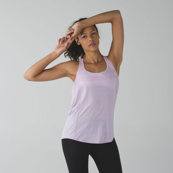 SOLD Lululemon wild tank hea there’s pretty purple, size 6 - Picture 2 of 4